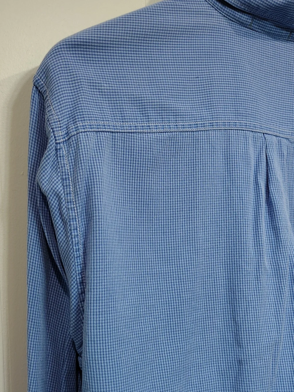 Tommy Bahama The Check Button Down Shirt Blue size Large Office‎ Vacation
